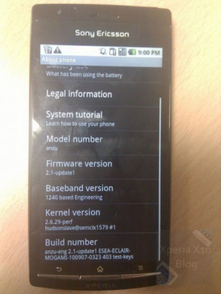 Hình ảnh Sony Ericsson Xperia X12 xuất hiện