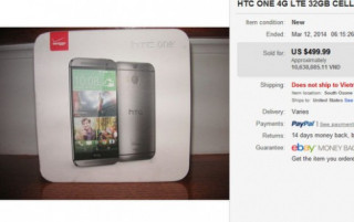 HTC One 2014 chưa ra mắt đã được rao bán giá 500 USD