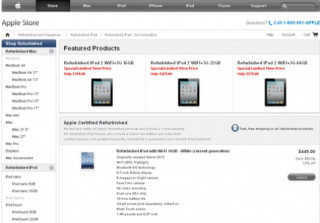 iPad 2012 ‘refurbished’ có giá từ 450 USD