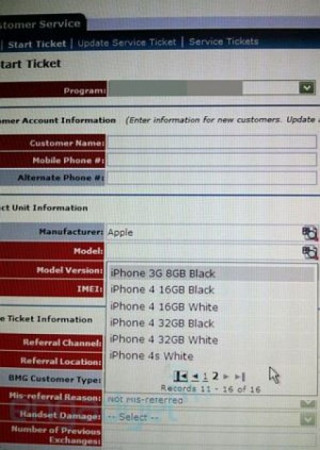 iPhone 4s màu trắng xuất hiện trên hệ thống của AT