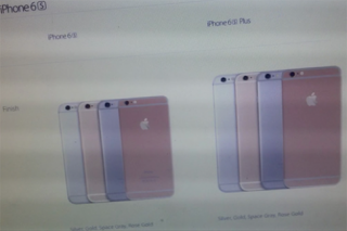 iPhone 6S màu vàng hồng xuất hiện trên website Apple