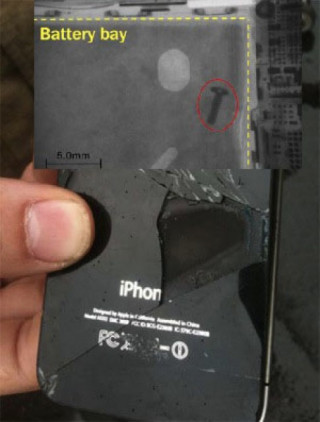 iPhone bốc khói vì ‘thừa’ ốc trong máy