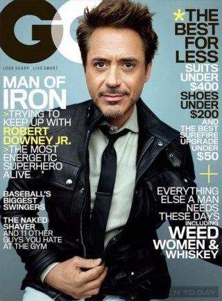 “Iron Man” Robert Downey Jr. nam tính trên GQ