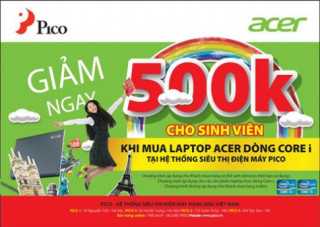 Laptop Acer giá ‘hot’ cho sinh viên tại Pico