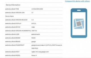 LG Nexus 4 được xác nhận chạy Android 4.2