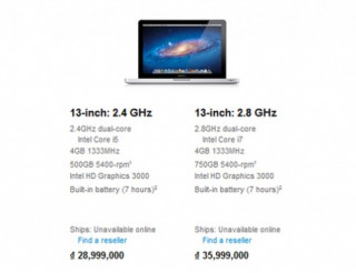 MacBook Pro nâng cấp, giá không đổi