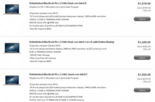 MacBook Pro Retina hàng ‘refurbished’ giá từ 29,9 triệu