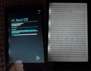 Màn hình Nexus 7 bị lỗi hở sáng