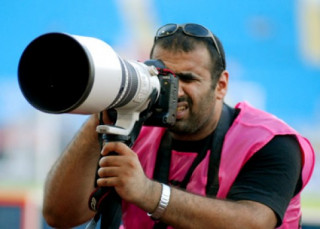 Máy ảnh của phóng viên tại Asian Cup 2007