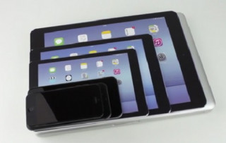 Mô hình iPad màn hình 12,2 inch so dáng với iPhone và iPad Air