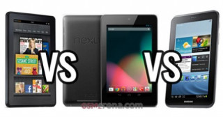 Nexus 7 vs. Kindle Fire, Galaxy Tab 2 7.0