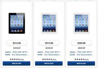 Nhiều hãng bán lẻ Mỹ giảm giá iPad thế hệ ba tới 30%