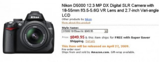 Nikon D5000 sẽ bán vào ngày 27/4