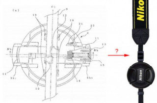 Nikon nghiên cứu giữ nắp ống kính trên dây đeo