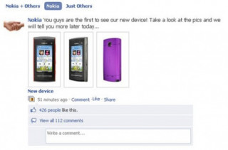Nokia lộ ‘dế’ cảm ứng mới trên Facebook