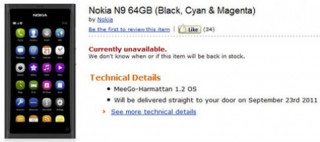Nokia N9 hàng đặt sẽ được giao từ 23/9