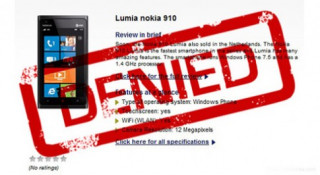 Nokia phủ nhận thông tin về Lumia 910