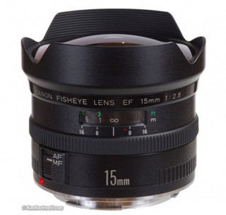 Ống ‘mắt cá’ Canon EF 15 f/2.8 ngừng sản xuất