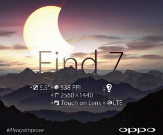Phablet Oppo Find 7 màn siêu nét sẽ có hai phiên bản