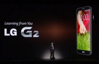 Smartphone G2 cao cấp nhất của LG trình làng với màn hình 5,2 inch