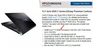 Sony tăng sức mạnh cho laptop Vaio F và Z series
