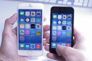 Video mô phỏng iPhone 6 màn hình lớn chạy iOS 8