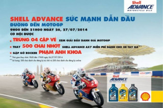 500 suất thay nhớt Shell Advance tại Việt Nam Motorbike Festival