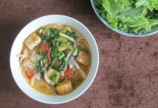 Bún chay nấu nhanh cho ngày rằm