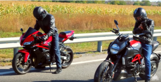 [Clip] Honda CBR600RR đọ sức cùng Ducati Diavel