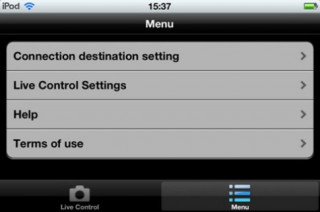 Điều khiển Panasonic FX90 trên di động iOS, Android