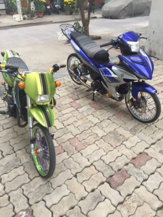 Exciter 150 độ phong cách Drag bánh căm - vỏ nhỏ