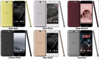 Lộ ảnh của HTC A9 với 6 màu sắc khác nhau - nhìn khá sang trọng.