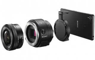 Máy ảnh mirrorless kiêm ống kính dáng độc đáo của Sony