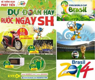 Mua xe và tham gia dự đoán WORLD CUP để có cơ hội sở hữu xe Honda SH 125!!!