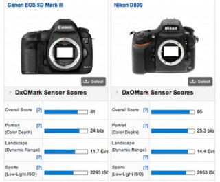 Video so sánh vui giữa Nikon D800 và 5D Mark III