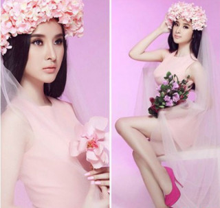 Angela Phương Trinh đẹp như nữ thần với bờm hoa