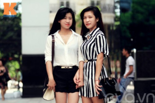 Chị em Hà Thành ‘bắt mốt’ cùng đen-trắng