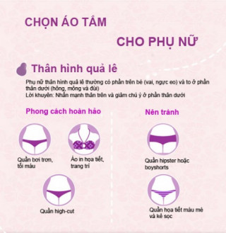 Chọn áo tắm tôn đường cong dù gầy hay béo