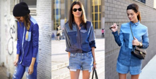 Chống nắng cùng sơ mi Denim cực ‘chất’