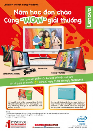 Đến trường hôm nay, nhận ngay ngàn quà tặng từ Lenovo