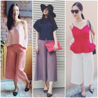 Điểm danh sao Việt “phát cuồng” chiếc quần culottes