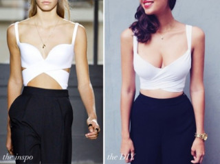 Eva khéo tay: Áo crop-top sành điệu như của Balenciaga