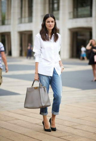Gợi ý từ những nàng công sở “nghiện” mặc jeans