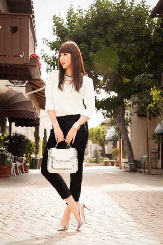 Ngọc Quyên kiêu kỳ giữa mùa xuân nước Mỹ
