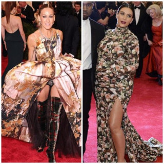 Sao vén váy lộ nội y trên thảm đỏ Met Ball
