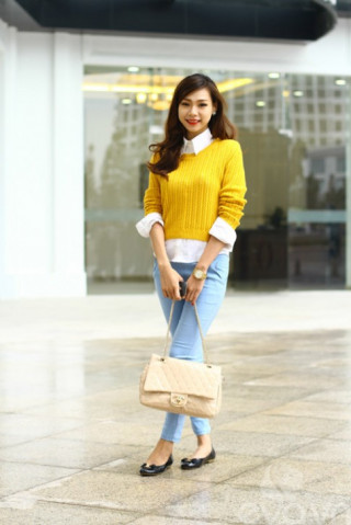 Soi xì-tai đầu đông của thiếu nữ Hà Thành