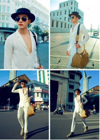 Street style ấn tượng của mỹ nam Vbiz