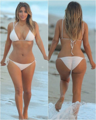 Sửng sốt 3 vòng hoàn hảo sau sinh của Kim Kardashian