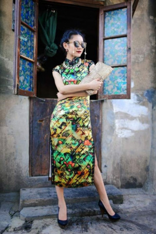 Tín đồ “lột xác” ấn tượng cho sườn xám