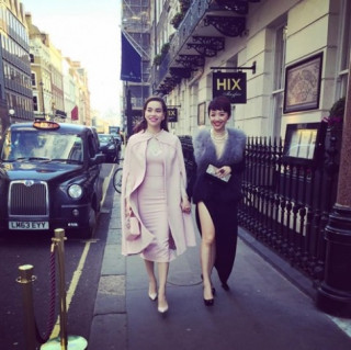 Tóc Tiên đọ độ sang chảnh với Hà Hồ tại London